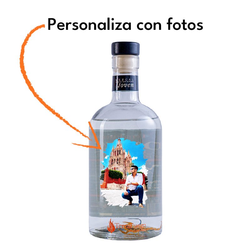 Mezcal Joven Terrafuego Personalizable con Alacrán 750ml - Image 3
