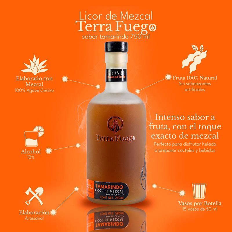 Licor de Mezcal con Tamarindo Terrafuego 750ml - Image 5