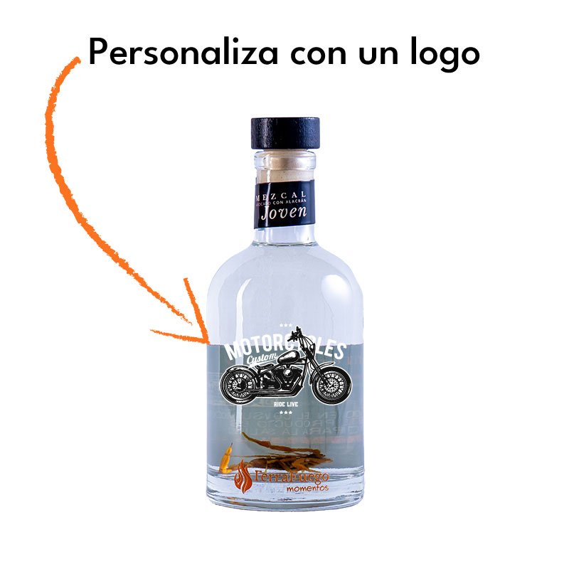 Mezcal Joven Terrafuego Personalizable con Alacrán 250ml - Image 4